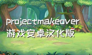 projectmakeover游戏安卓汉化版