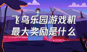 飞鸟乐园游戏机最大奖励是什么