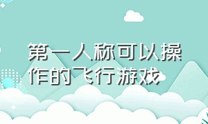 第一人称可以操作的飞行游戏