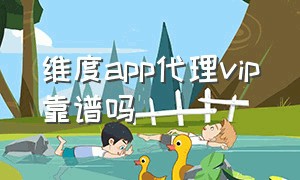 维度app代理vip靠谱吗