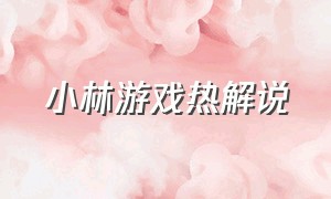 小林游戏热解说