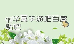 qq华夏手游吧百度贴吧（qq华夏手游哪个职业适合平民）