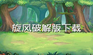 旋风破解版下载