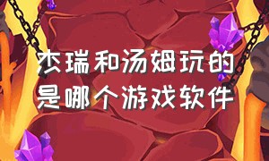 杰瑞和汤姆玩的是哪个游戏软件