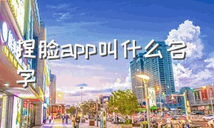 捏脸app叫什么名字