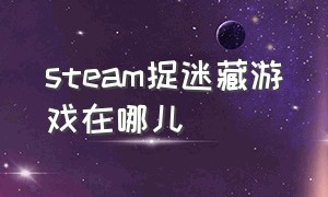 steam捉迷藏游戏在哪儿（steam伪装物品捉迷藏游戏入口）