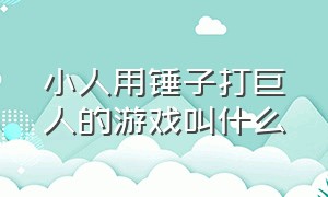 小人用锤子打巨人的游戏叫什么