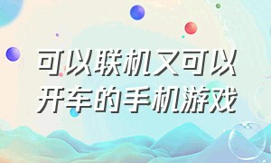 可以联机又可以开车的手机游戏