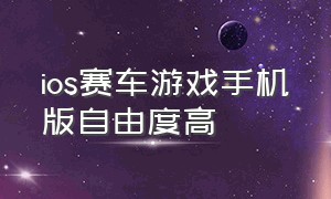 ios赛车游戏手机版自由度高