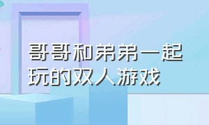 哥哥和弟弟一起玩的双人游戏