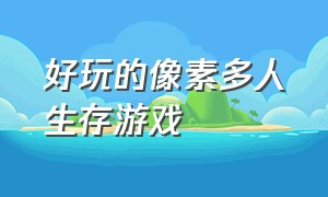 好玩的像素多人生存游戏（好玩的像素游戏大全下载）