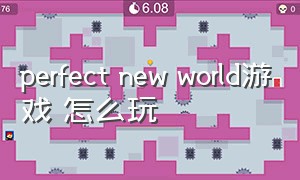 perfect new world游戏 怎么玩