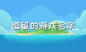 逗留的游戏名字