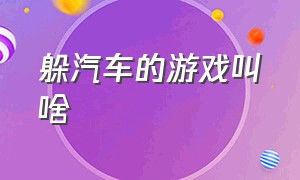 躲汽车的游戏叫啥（左右摇摆躲避开着车子的游戏）