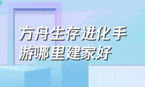 方舟生存进化手游哪里建家好