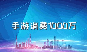 手游消费1000万（手游花费2万卖才2千）