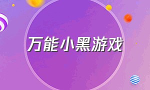 万能小黑游戏