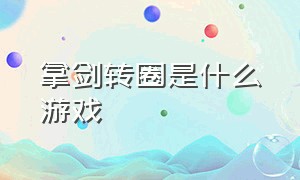 拿剑转圈是什么游戏