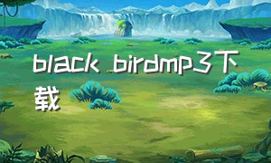 black birdmp3下载
