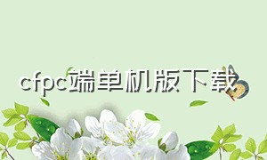 cfpc端单机版下载