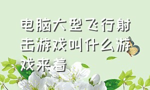 电脑大型飞行射击游戏叫什么游戏来着（电脑十大射击游戏排行榜免费版）