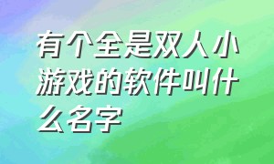 有个全是双人小游戏的软件叫什么名字