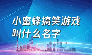 小蜜蜂搞笑游戏叫什么名字