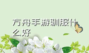 方舟手游驯服什么好