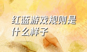 红蓝游戏规则是什么样子