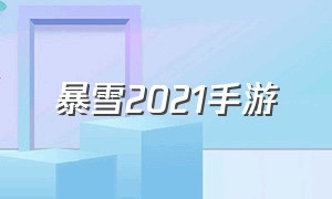 暴雪2021手游