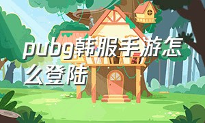 pubg韩服手游怎么登陆