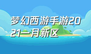 梦幻西游手游2021一月新区