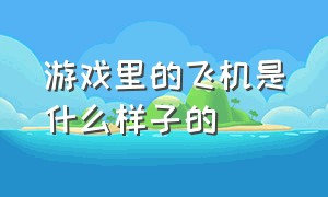 游戏里的飞机是什么样子的