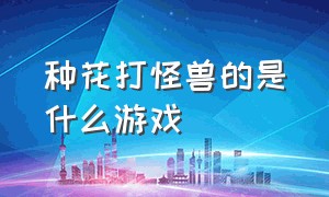 种花打怪兽的是什么游戏（打怪兽的游戏叫什么名字）