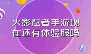 火影忍者手游现在还有体验服吗（火影忍者手游体验服正式服下载）