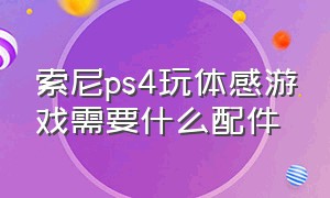 索尼ps4玩体感游戏需要什么配件