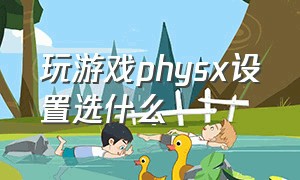 玩游戏physx设置选什么