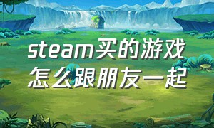 steam买的游戏怎么跟朋友一起（steam自己有的游戏怎么再帮朋友买）