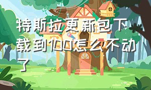 特斯拉更新包下载到100怎么不动了