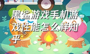 黑鲨游戏手机游戏性能怎么样知乎（黑鲨游戏手机是不是真的很垃圾）