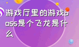 游戏厅里的游戏boss是个飞龙是什么（游戏厅里的超级马戏团是玩什么的）