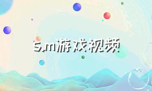 s.m游戏视频