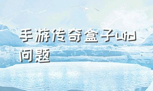 手游传奇盒子uid问题（传奇手游盒子云挂机卡死了怎么办）