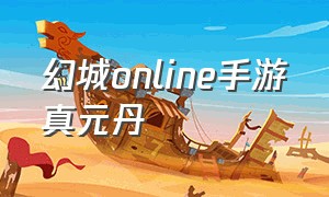 幻城online手游真元丹