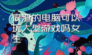 很渣的电脑可以玩大型游戏吗女生