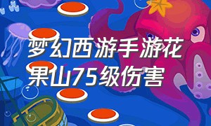 梦幻西游手游花果山75级伤害（梦幻西游手游花果山2000伤害）