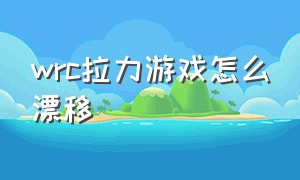 wrc拉力游戏怎么漂移（wrc拉力赛游戏手柄怎么调）