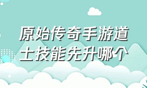 原始传奇手游道士技能先升哪个