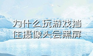 为什么玩游戏挡住摄像头会黑屏