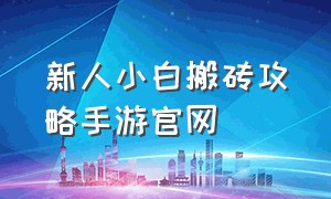 新人小白搬砖攻略手游官网